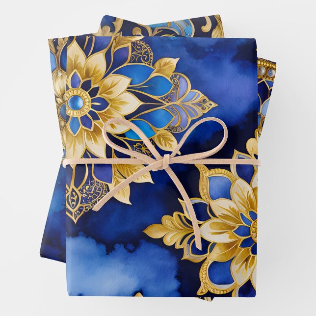 Farbenfrohe byzantinische Kunstschmiedetafeln Geschenkpapier Set (Von Creator hochgeladen)