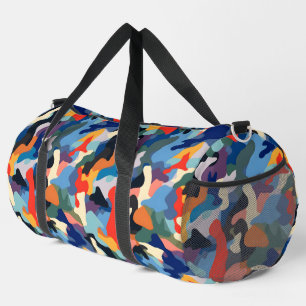 Farbenfrohe Camouflage Duffle Bag