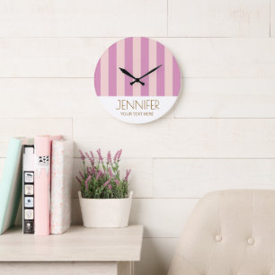 Farbenfrohe Candy Lavendel Purle Farbe Moderne Str Große Wanduhr