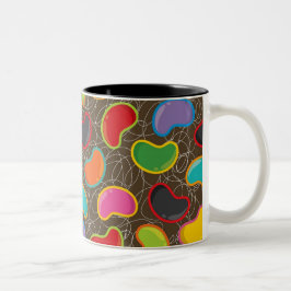 Farbenfrohe Candy Retro Jellybeans Pop Tasse