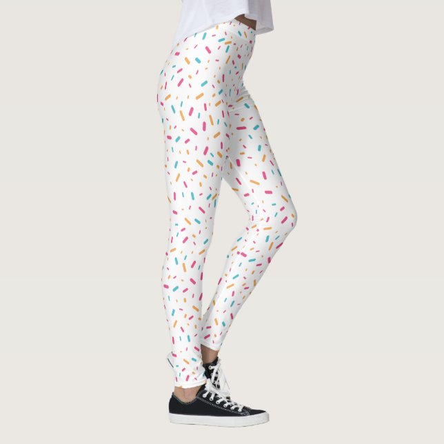 Farbenfrohe Candy Sprinkles | Benutzerdefiniert Leggings (Rechts)