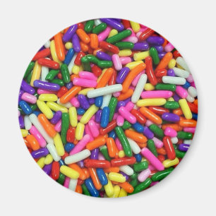 Farbenfrohe Candy Sprinkles Magnet