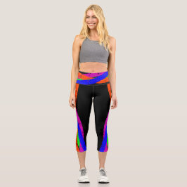 Farbenfrohe Capri Croppe 05 Yoga Pants Leggings