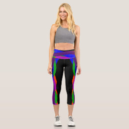 Farbenfrohe Capri Croppe 06 Yoga Pants