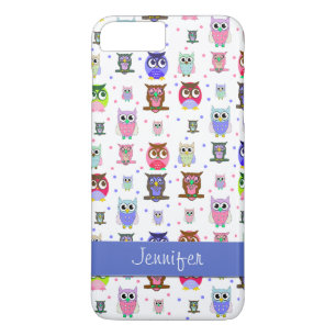 Farbenfrohe Cartoon Owls iPhone 7 Plus Fall Case-Mate iPhone Hülle