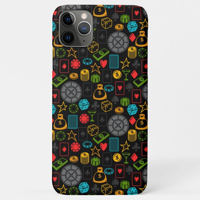 Farbenfrohe Casino Icons Case-Mate iPhone Hülle (Rückseite)