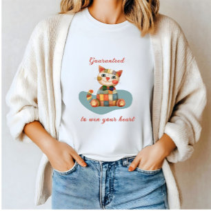 Farbenfrohe Cat Conversation Starter T-Shirt