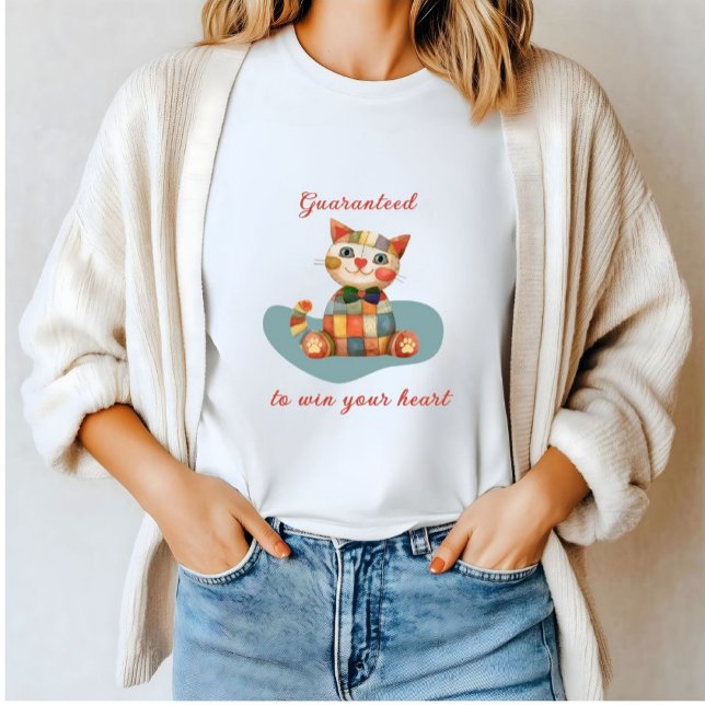 Farbenfrohe Cat Conversation Starter T-Shirt (Von Creator hochgeladen)