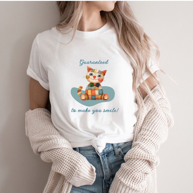 Farbenfrohe Cat Conversation Starter T-Shirt (Von Creator hochgeladen)