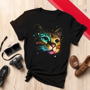 Farbenfrohe Cat Lover Einzigartiges Niedliches Cat T-Shirt