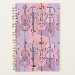 Farbenfrohe Cello Muster Planer