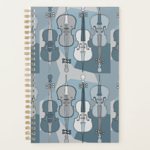 Farbenfrohe Cello Muster Planer