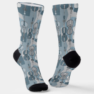 Farbenfrohe Cello Muster Socken