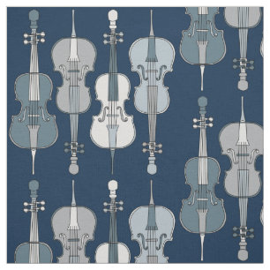 Farbenfrohe Cello Muster Stoff