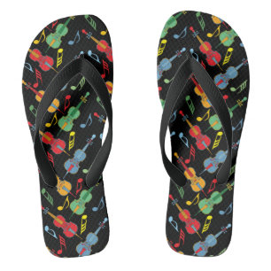 Farbenfrohe Cellos Pattern Flip Flops