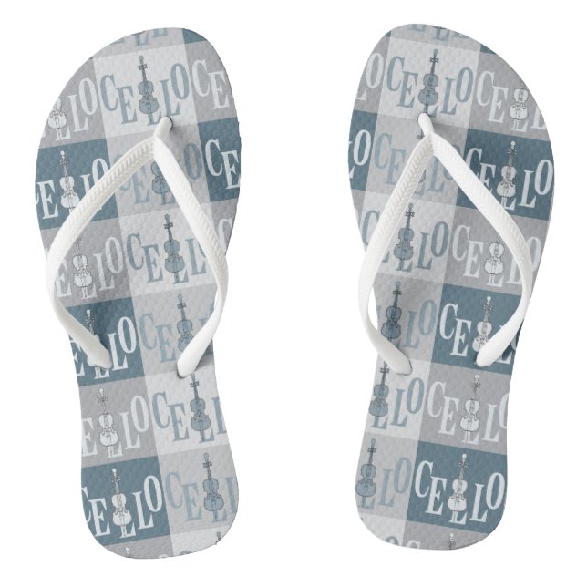 Farbenfrohe Cellos Pattern Flip Flops (Fußbett)