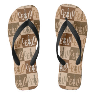 Farbenfrohe Cellos Pattern Flip Flops