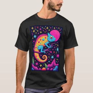 Farbenfrohe Chameleon T-Shirt