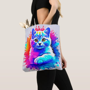 Farbenfrohe Chat Art