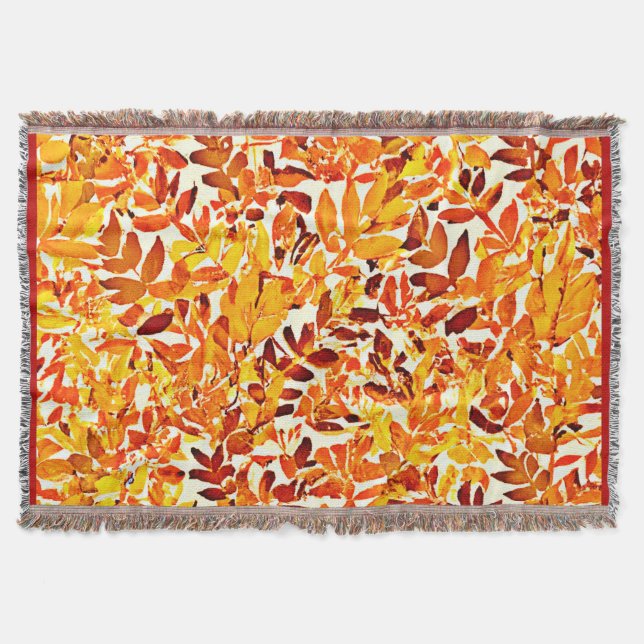 Farbenfrohe Chic Chroma Canopy Stilvolle Foliage Decke (Vorderseite)