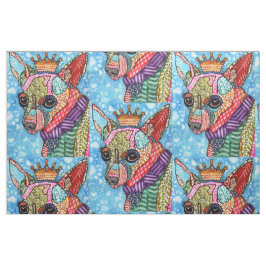 Farbenfrohe Chihuahua Pop Kunstwerk Stoff