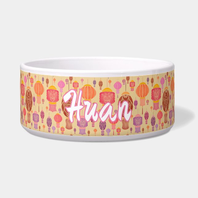 Farbenfrohe chinesische Laternen Napf (Vorderseite)