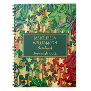 Farbenfrohe CHRISTMAS STARTEN Abstrakt Personalisi Notizblock