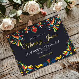 Farbenfrohe Cinco de Mayo Fiesta Spanische Hochzei Save The Date