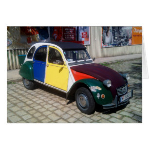 Farbenfrohe Citroen 2 CV