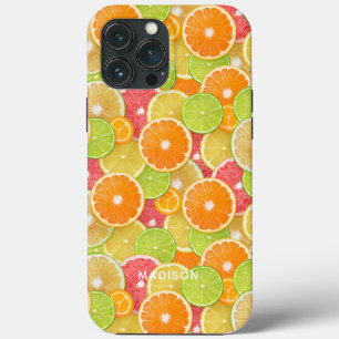 Farbenfrohe Citrus individuelle Name-Fälle Case-Mate iPhone Hülle