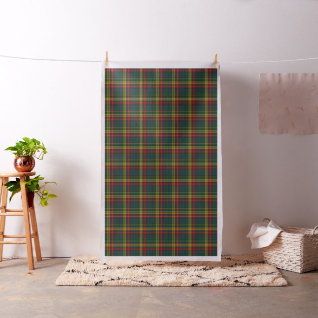 Farbenfrohe Clan Buchanan Tartan Kariertes Gewebe Stoff (Beispiel)