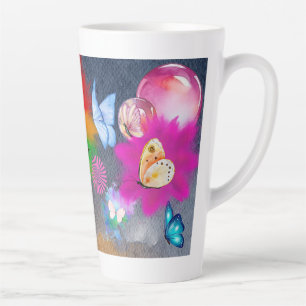 Farbenfrohe Clowattstunde Milchtasse