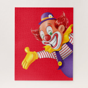 Farbenfrohe Clowngesicht Puzzle