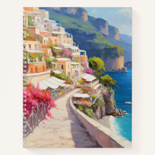 Farbenfrohe Coastal Escape Spiral Notebook Notizbuch