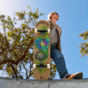 Farbenfrohe Cobra D-Marke Skateboard