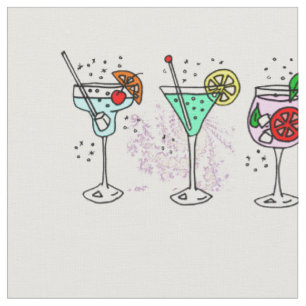 Farbenfrohe Cocktailbrille Stoff