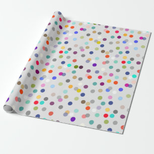 Farbenfrohe Confetti Print All-Occasion Geschenk W Geschenkpapier
