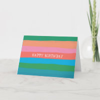 Farbenfrohe Coole, einfache Streifen CUSTOM GLÜCKL