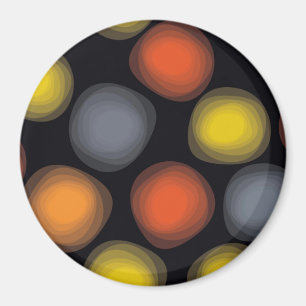Farbenfrohe, coole, moderne, trendige Abstraktion Magnet