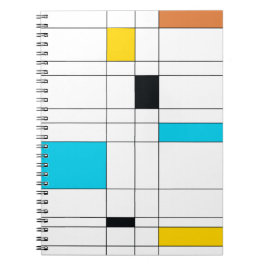 Farbenfrohe, coole, trendige, moderne Illustration Notizblock