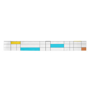 Farbenfrohe, coole, trendige, moderne Illustration Satinband