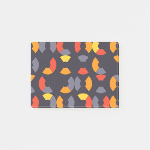 Farbenfrohe, coole, trendige, moderne, urbane Rund Post-it Klebezettel