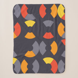 Farbenfrohe, coole, trendige, moderne, urbane Rund Sherpadecke