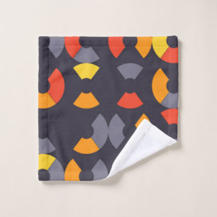 Farbenfrohe, coole, trendige, moderne, urbane Rund Waschlappen