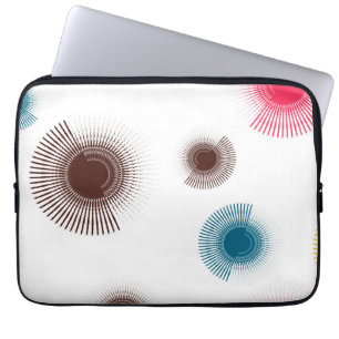 Farbenfrohe, coole, urbane Pinselstriche im Trend Laptopschutzhülle