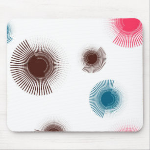 Farbenfrohe, coole, urbane Pinselstriche im Trend Mousepad