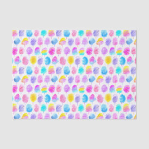 Farbenfrohe Cotton Candy Watercolor Muster Seidenpapier