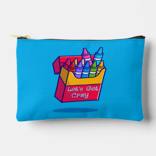 Farbenfrohe Crayons lassen Sie uns betrügen Zubehörtasche