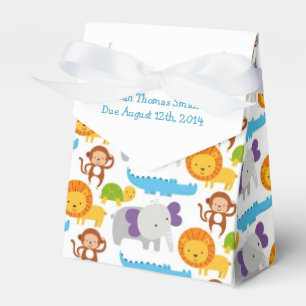 Farbenfrohe Critter Thema Kinderdusche Geschenkschachtel