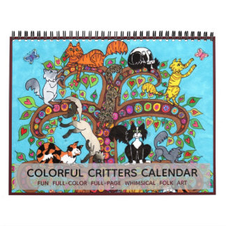 Farbenfrohe Critters Fun Niedlichen Tiere 2022 Boh Kalender